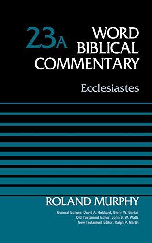 WBC series delivers the best in biblical scholarship, from the leading scholars who share a commitment to Scripture as divine revelation. It emphasizes a thorough analysis of textual, linguistic, structural, and theological evidence. The result is judicio