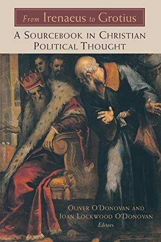 A reference tool that provides an overview of the history of Christian political thought with selections from second century to the seventeenth century. From the second century to the seventeenth, from Irenaeus to Grotius, this unique reader provides a co