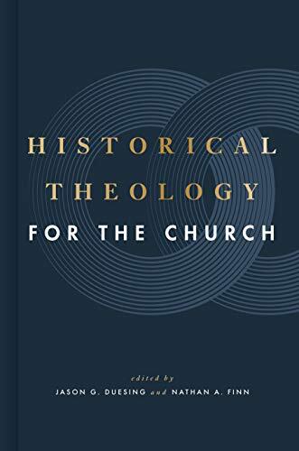 In Historical Theology for the Church, editors Jason Duesing and Nathan Finn survey key doctrinal developments from four periods of church history: the Patristic (AD 100-500), Medieval (AD 500-1500), Reformation (AD 1500-1700), and Modern (AD 1700-2000) e