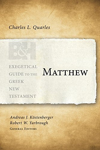 The Exegetical Guide to the Greek New Testament (EGGNT) closes the gap between the Greek text and the available lexical and grammatical tools, providing all the necessary information for greater understanding of the text. The series makes interpreting any