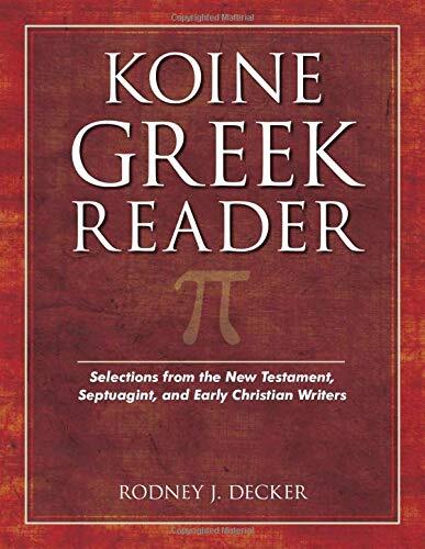 Selections from the New Testament, Septuagint, and Early Christian Writers
Providing graded readings in Koine Greek from the New Testament, Septuagint, Apostolic Fathers, and early creeds, this unique text integrates the full range of materials needed by