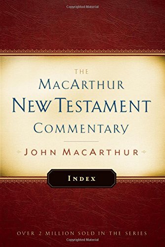 Among the most helpful features of the MacArthur New Testament Commentary set are the indexes in the back of each book. This practical resource combines all indexes of the 33-volume set into one convenient location. If you want to know where MacArthur dis