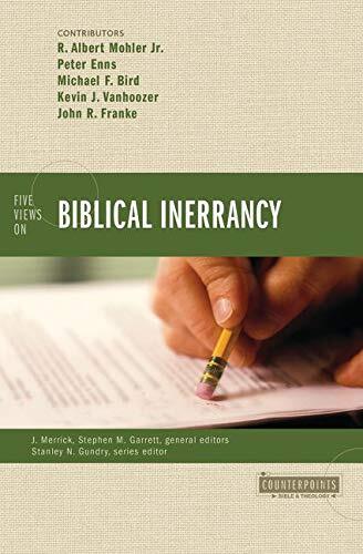 Five Views on Biblical Inerrancy, new in Zondervan s popular Counterpoints series, features the spectrum of evangelical positions on inerrancy---a timely and often contentious topic. Facilitating understanding of these perspectives, particularly where and