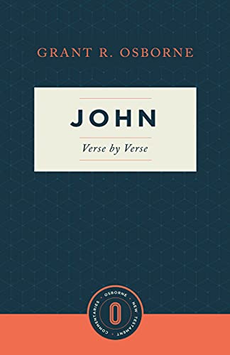 In John Verse by Verse, respected New Testament scholar Grant R. Osborne invites the reader to become caught up in the dramatic masterpiece of the Fourth Gospel. He writes, "If I were teaching a course in college or seminary on creative writing, John's Go