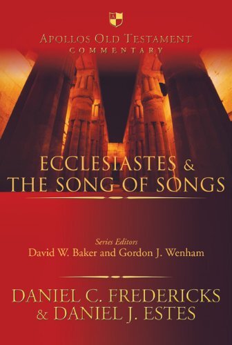 This Apollos Old Testament Commentary volume by Daniel J. Estes expounds the books of Ecclesiastes and Song of Songs in a scholarly manner, and it shows the relevance of these important books to today's readers. Edited by David W. Baker and Gordon J. Wenh