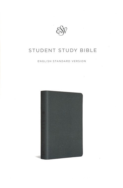 The ESV Student Study Bible, adapted from the ESV Study Bible, contains 12,000+ study notes, book introductions and timelines, 80+ maps and illustrations, 120 character profiles, 900 "Did You Know?" facts, 10 topical articles, and more.