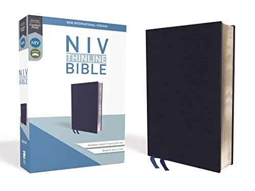 The NIV Thinline Bible captures the depth and beauty of the Bible, in a take-anywhere size. With a new custom typeface, this Bible delivers a more pleasant reading experience, making it even easier to understand God's Word. Measuring less than an inch thi
