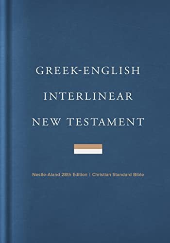The Greek-English Interlinear CSB New Testament is a valuable resource to read and study the New Testament in the original Greek. The Greek NA28 text is displayed on each page in easy-to-read 10-point type with the word-for-word English gloss printed belo