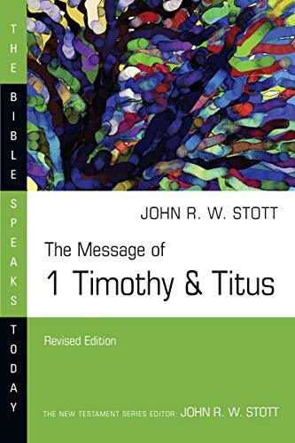 John Stott finds in 1 Timothy and Titus a dynamic truth that orders Christian life, and in this revised BST volume he guides readers through the text, highlighting key themes and applications for today. Stott's pastoral voice and dedication to teaching th