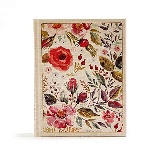 CSB Notetaking Bible Floral Cloth Over Board