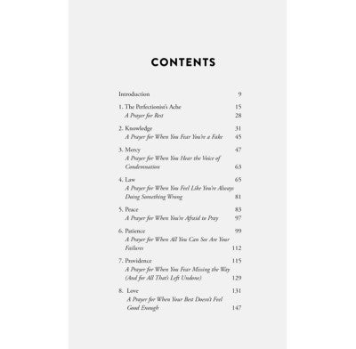 Peace over Perfection