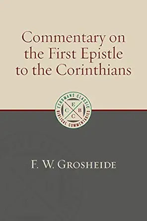 ECBC Commentary of the First Epistle to the Corinthians