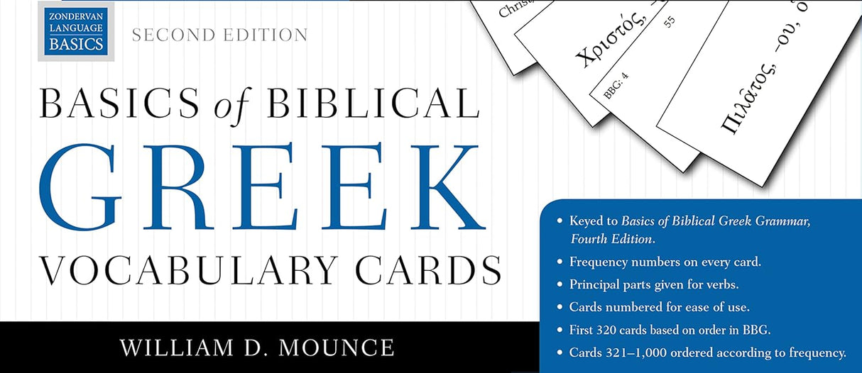 Basics of Biblical Greek Vocabulary Cards 2nd Ed