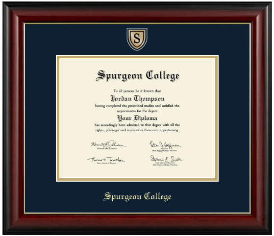 Engraved Medallion Diploma Frame (Bachelors)