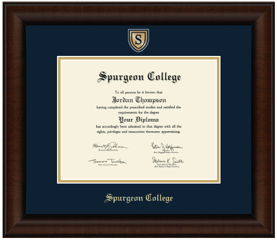 Engraved Medallion Diploma Frame (Bachelors)