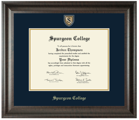 Engraved Medallion Diploma Frame (Bachelors)