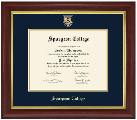 Engraved Medallion Diploma Frame (Bachelors)