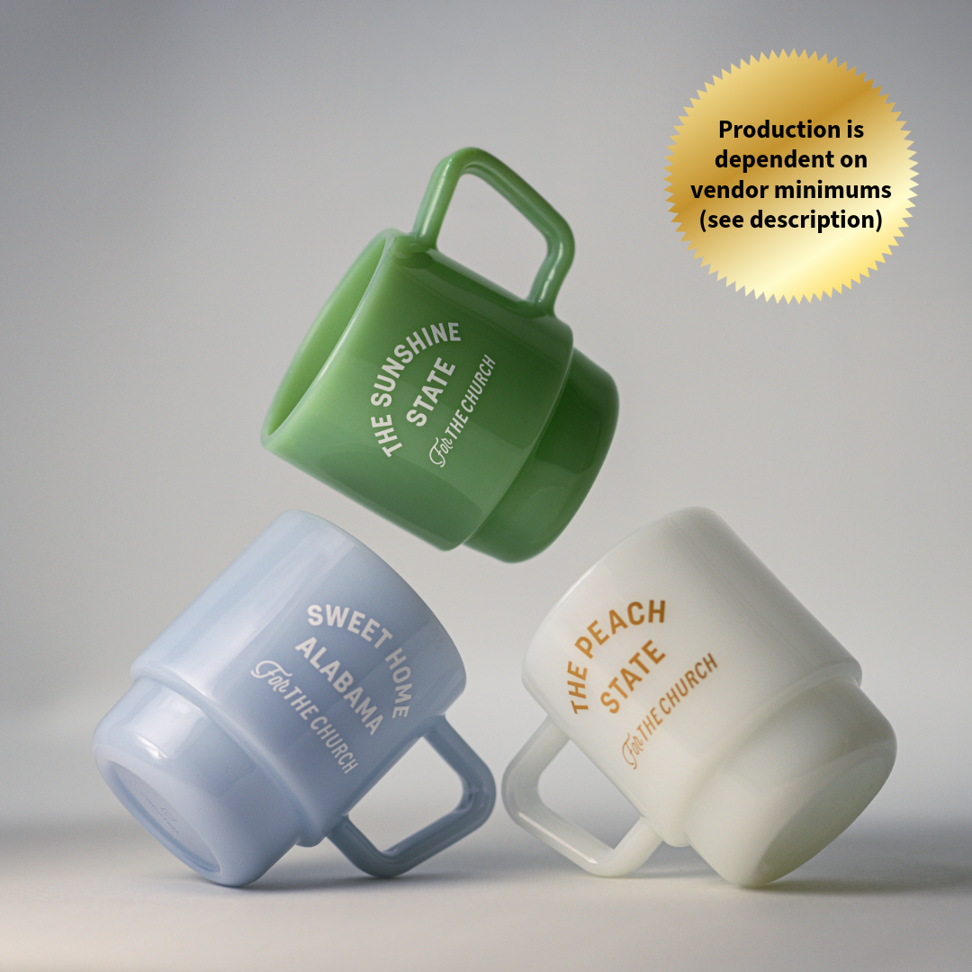 FTC State Milk Glass Mug
