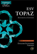 ESV Topaz Reference Bible Calfskin Cherry Red