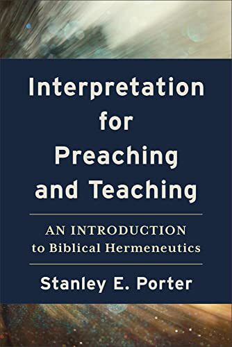 An Introduction to Biblical Hermeneutics

Renowned biblical scholar Stanley Porter offers an accessible introduction to hermeneutics to help students and pastors better interpret and understand God's Word. This book focuses on various levels of int