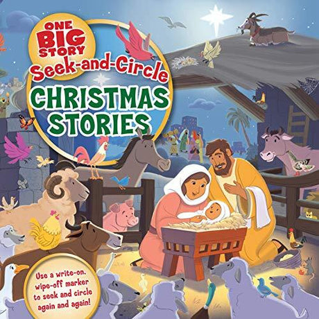 This interactive board book invites children to use wipe-on, wipe-off markers as they seek and circle hidden images from the Christmas story.