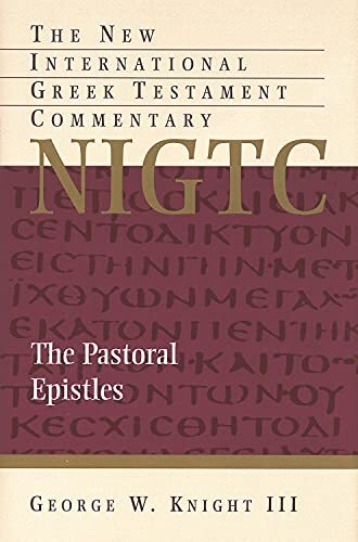 Knight's study on the Pastoral Epistles is part of The New International Greek Testament Commentary, a series based on the UBS Greek New Testament, which seeks to provide thorough exegesis of the text that is sensitive to theological themes as well as to 