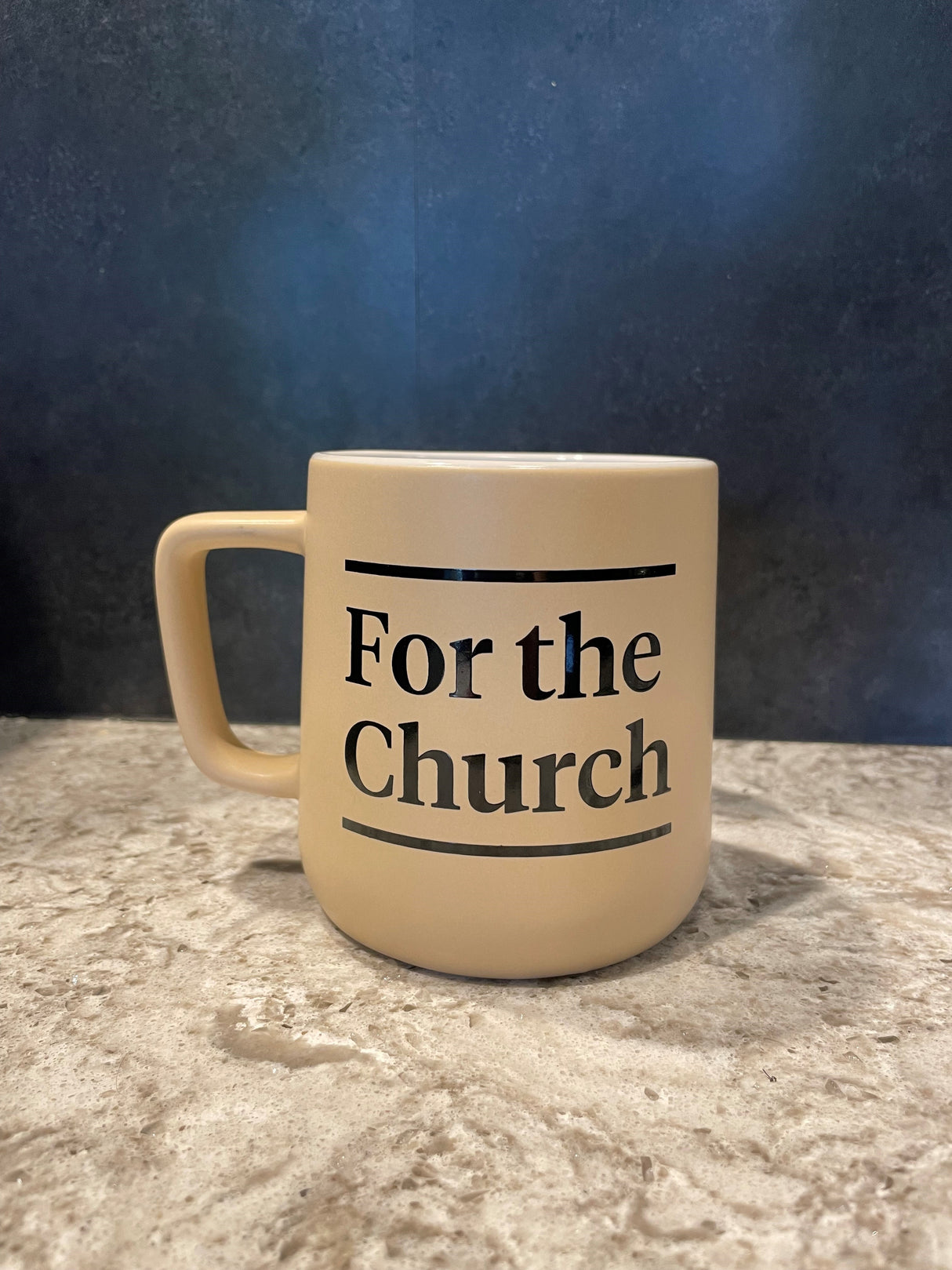 12oz ceramic mug.