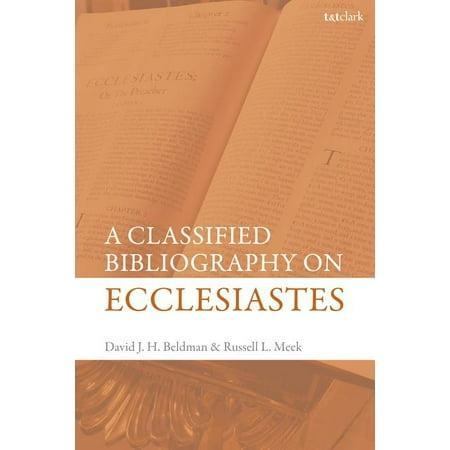 A Classified Bibliography on Ecclesiastes is a comprehensive and meticulously researched book that provides a wealth of information on the biblical book of Ecclesiastes. This hardcover edition is perfect for scholars, researchers, and anyone interested in