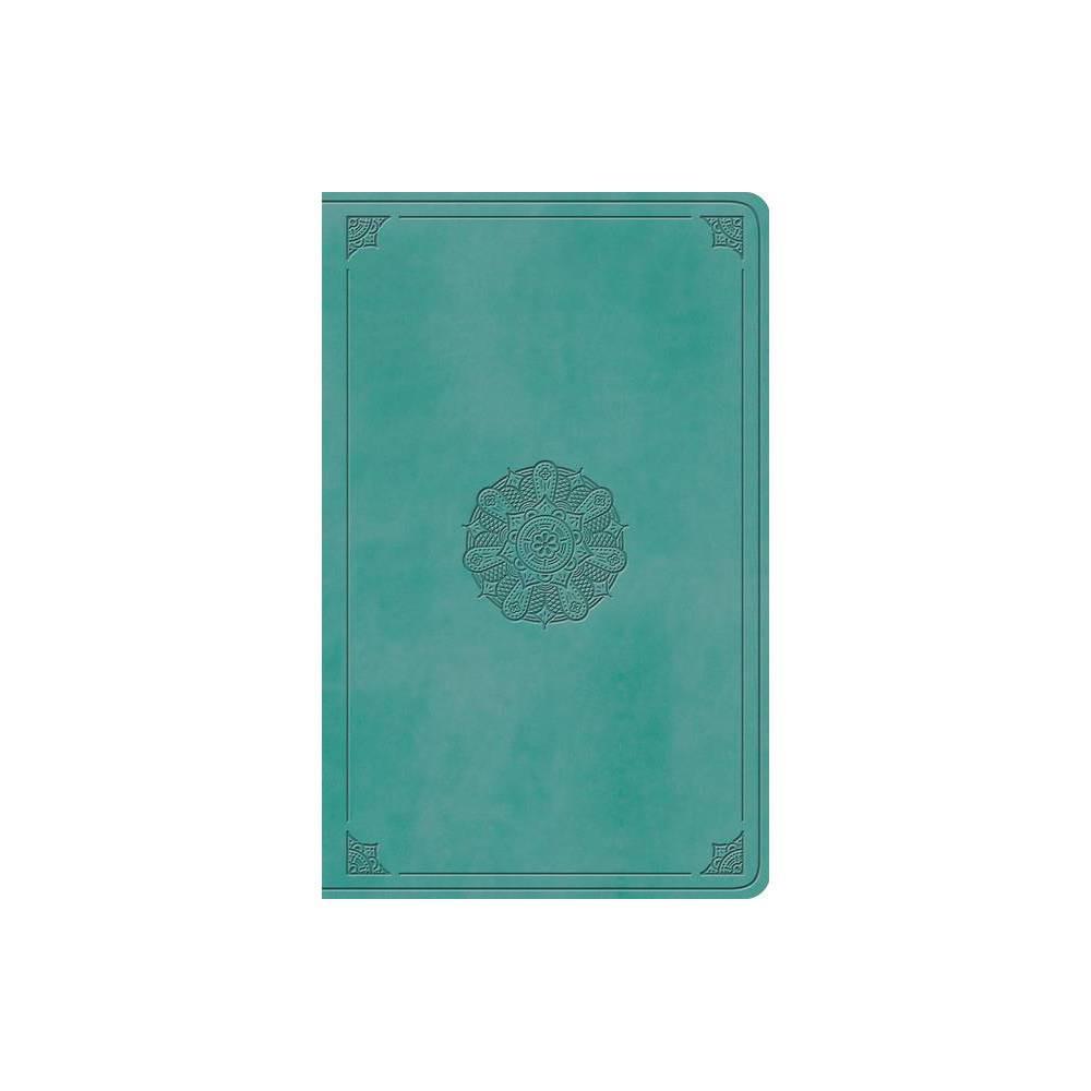 The ESV Large Print Value Thinline Bible is a beautifully designed and easy-to-read Bible. It features a large print format, making it perfect for those who prefer a larger text size. The TruTone cover in a stunning turquoise color with an emblem design a