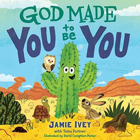In this delightful rhyming board book, Sammi the saguaro cactus doesn't like being "sticky stuck," that is, until he learns that God made him that way for a reason!