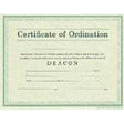 The Certificate of Ordination Deacon Parchment Paper is a durable and high-quality product made from imitation parchment paper. It features suitable wording and design, making it perfect for recognizing and commemorating the ordination of a deacon. The ce