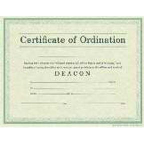 The Certificate of Ordination Deacon Parchment Paper is a durable and high-quality product made from imitation parchment paper. It features suitable wording and design, making it perfect for recognizing and commemorating the ordination of a deacon. The ce