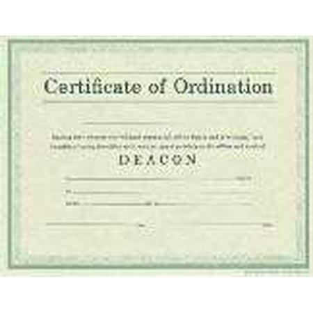 The Certificate of Ordination Deacon Parchment Paper is a durable and high-quality product made from imitation parchment paper. It features suitable wording and design, making it perfect for recognizing and commemorating the ordination of a deacon. The ce