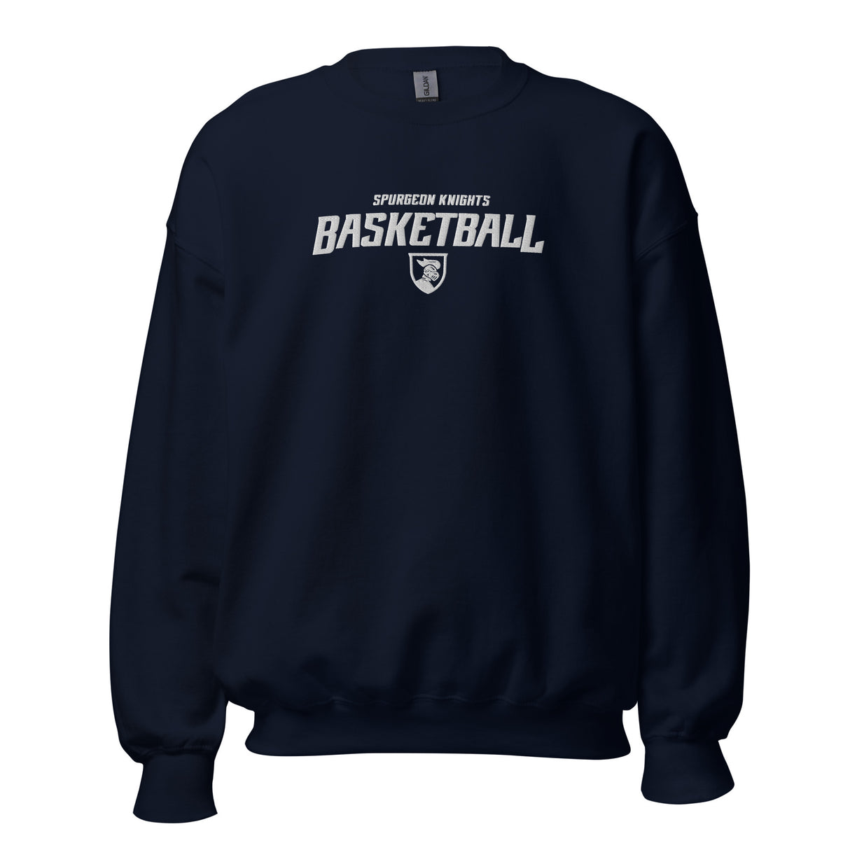 Spurgeon Knights Basketball Sweatshirt - Embroidered (OD)