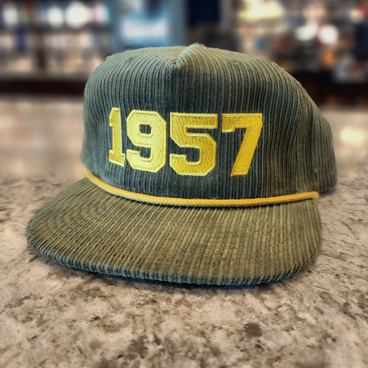 A hat to celebrate the founding of our institution in 1957, this vintage rope hat adds a certain style to any ensemble.
