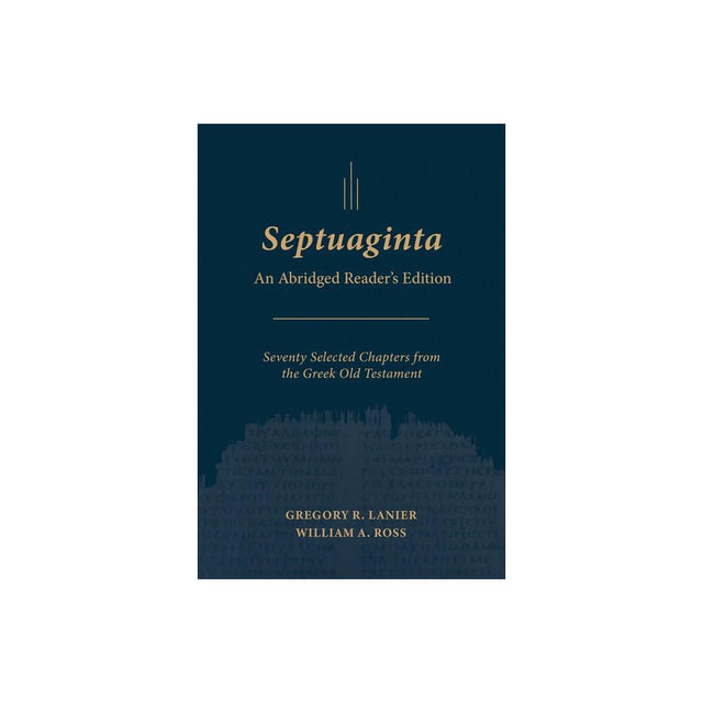 Septuaginta: An Abridged Reader's Edition is a comprehensive book by authors Gregory R Lanier and William A Ross. This reader's edition provides a condensed version of the Septuagint, offering readers an accessible and engaging way to explore this importa