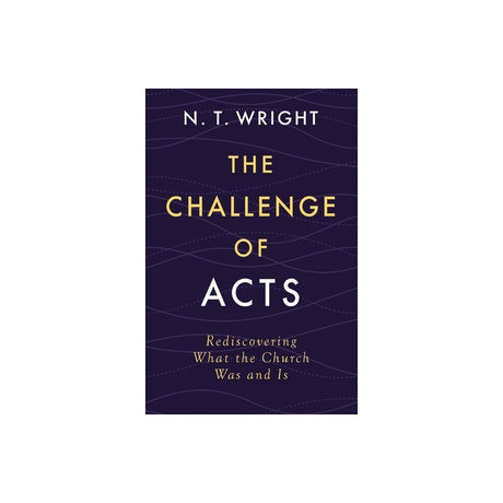 The Challenge of Acts by N T Wright is a thought-provoking book presented in a durable hardcover format. Dive into the insightful content provided by the renowned author as he explores the depth and significance of the Book of Acts. This book is a valuabl