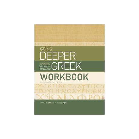 The 'Going Deeper with New Testament Greek Workbook' by John J R Lee & W Tyler Sykora is a valuable resource for those looking to enhance their understanding of New Testament Greek. This workbook is presented in paperback format, making it convenient for 