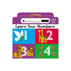 The Beginner's Bible Learn Your Numbers: a Wipe Away book is an engaging and interactive board book designed to help children learn numbers. With wipe-away pages, this book allows kids to practice writing numbers repeatedly. Published by The Beginner's Bi