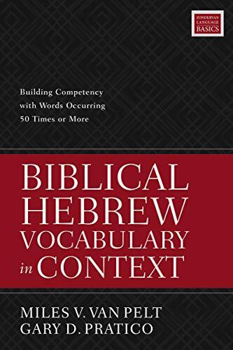 Building Competency with Words Occurring 50 Times Or More

Biblical Hebrew Vocabulary in Context by Miles V. Van Pelt and Gary D. Pratico is a biblical Hebrew language resource designed to reinforce a student's basic vocabulary by reading words that occur