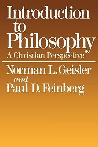 A Christian Perspective

Well-organized presentations of most of the significant philosophical positions make this book an excellent reference tool.