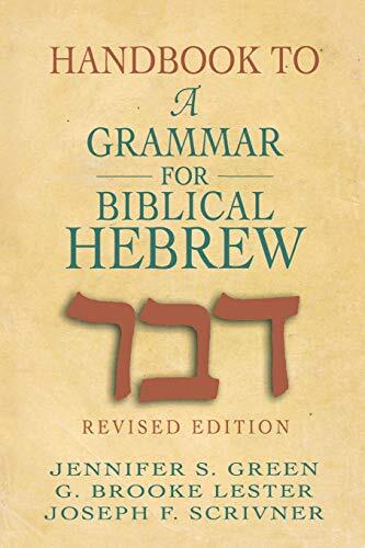 This handbook is a companion to the widely used and standard text, A Grammar for Biblical Hebrew (revised edition), by C. L. Seow. It has been thoroughly and successfully field-tested in various settings for studying biblical Hebrew. For each exercise in 