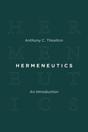 An Introduction

Here, Anthony Thiselton brings together his encyclopedic knowledge of hermeneutics and his nearly four decades of teaching on the subject to provide an ideal textbook which takes the reader through the time-honoured interpretation techniq