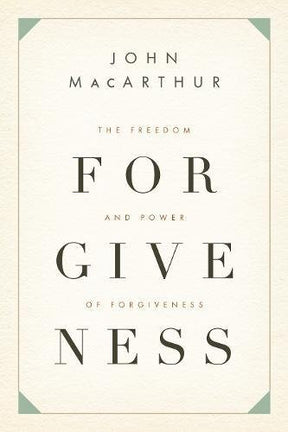 Forgiveness matters to us and to others, but most of all, it matters to God. Pastor and author John MacArthur embarks on a thoroughly biblical exploration of the meaning, necessity, and power of forgiveness. Now in paperback.