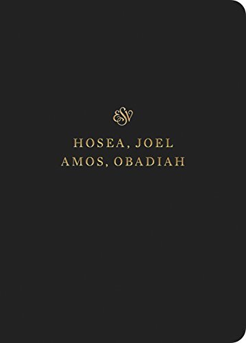 ESV Scripture Journal: Hosea positions the full text of the book of Hosea opposite lightly lined blank pages for recording notes and prayers--a great resource for personal Bible reading and reflection, group Bible studies, or sermon notes.
