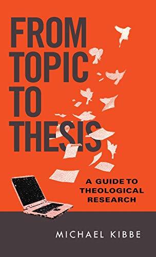A Guide to Theological Research. Every theology student has to write a research paper, but many do not know how to go about doing theological research. In this brief guide, Michael Kibbe introduces students to the basics of academic research, including ho