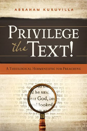 A Theological Hermeneutic for Preaching

Privilege the Text! spans the conceptual gap between biblical text and life application by providing a rigorous theological hermeneutic for preaching. Kuruvilla describes the theological entity that is the intermed