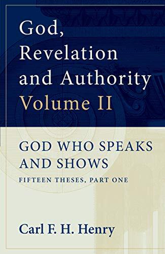 God Revelation and Authority Volume 2 POD