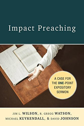 The Case for the One-Point Expository Sermon

This comprehensive and engaging manual aids preachers in keeping the transformative meaning and impact of the biblical text intact through all hermeneutical and homiletical processes. While this approach appli