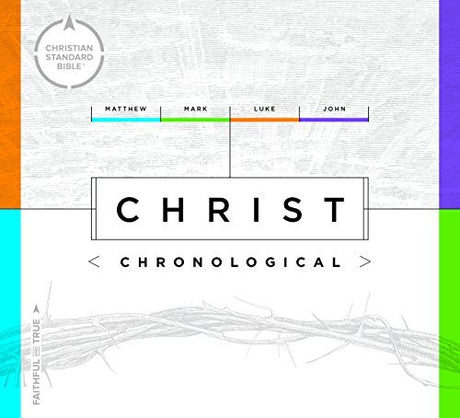The CSB Christ Chronological provides readers with a unique way to experience the life of Christ by presenting all 4 Gospels of the Bible and the Book of Acts in parallel page layout and color-coded format, detailing the life of Christ in Chronological or